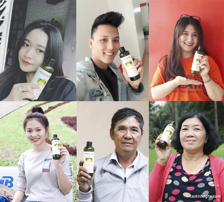 Sử dụng dầu gội HERBARIO Sử dụng dầu gội HERBARIO