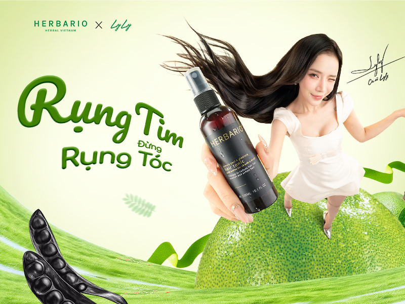 Lyly x Herbario Rụng Tim Đừng Rụng Tóc: Giải pháp thuần chay ngăn rụng tóc hiệu quả